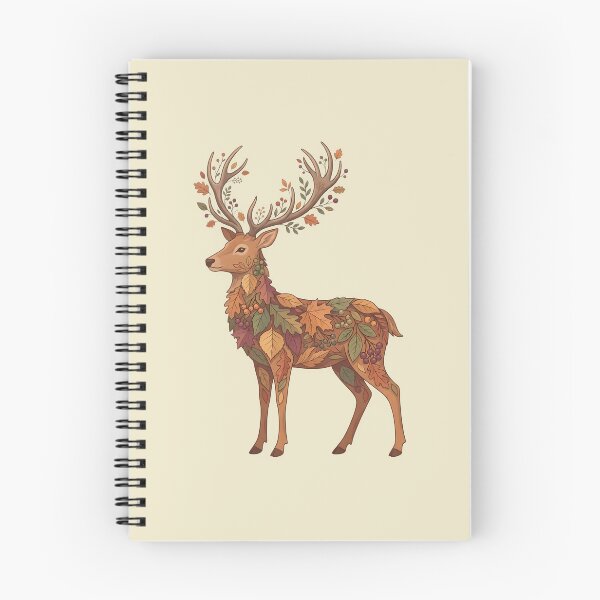 Artikelvorschau, Deer in its autumn finery - Autumn vibes, seasonal leaves - Autumn design animals entworfen und verkauft von ParadoxParadox.