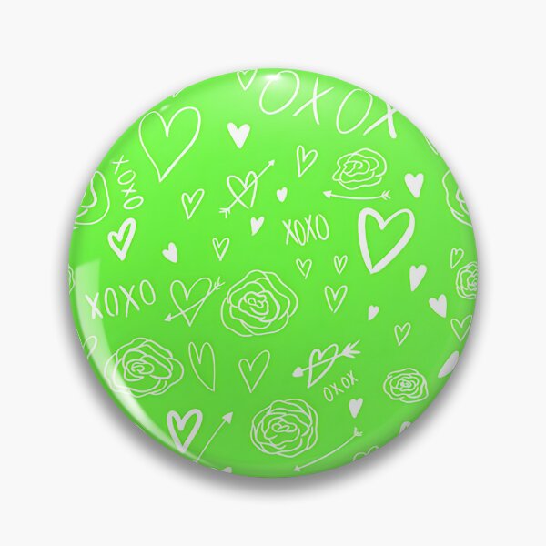 Item preview, Neon Green Love Pattern Design for Romantic and Stylish Decor designed and sold by Abbozuz.