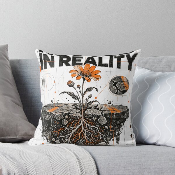 Item preview, Rooted in Reality Flower Design - Orange Daisy Growing Through Concrete T-Shirt designed and sold by KIDEnia.