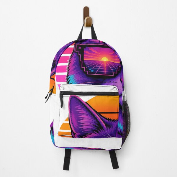 Item preview, Synthwave Cat with Pixel Sunglasses designed and sold by OddLittleGoods.