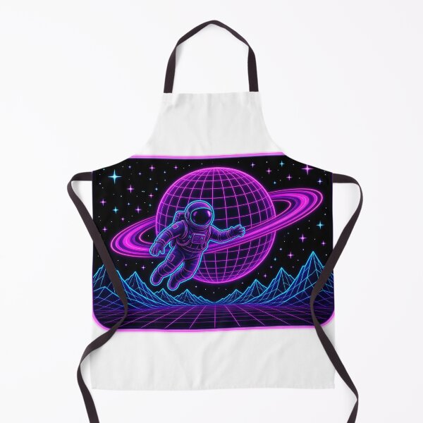 Item preview, Synthwave Astronaut in Neon Space designed and sold by OddLittleGoods.