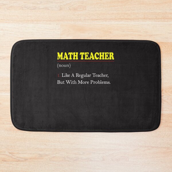 Item preview, Funny Math Teacher Definition Design - More Problems Than Your Average Teacher designed and sold by Vaghela Ajay.
