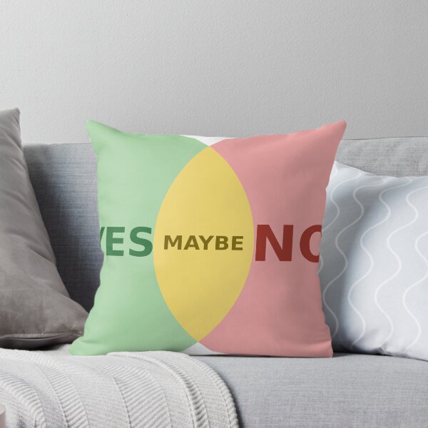Item preview, Yes No Maybe Venn Diagram — Classic Pastel designed and sold by abghandour2.