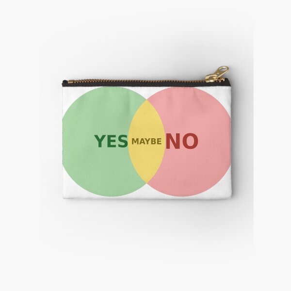 Item preview, Yes No Maybe Venn Diagram — Classic Pastel designed and sold by abghandour2.