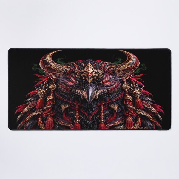 Item preview, Crow Oni Demon Guardian Dark Fantasy Raven Warrior designed and sold by KingofHearts25.