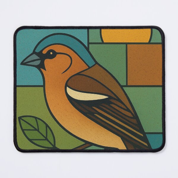 Item preview, Finch - a Geometric illustration of a bird designed and sold by GalleryKauffeld.