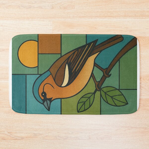 Item preview, Finch - a Geometric illustration of a bird designed and sold by GalleryKauffeld.
