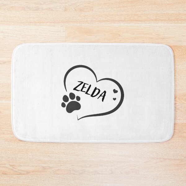 Item preview, Zelda Pet Name Heart Design with Paw Print - Perfect Gift for Dog and Cat Lovers designed and sold by zinzin07.