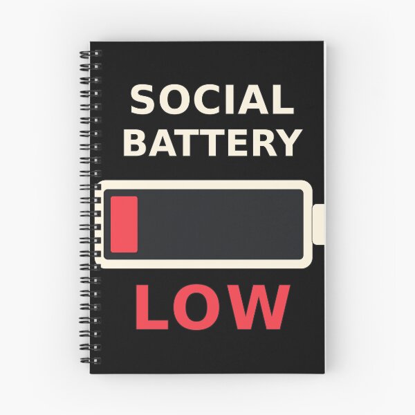 Item preview, SOCIAL BATTERY LOW designed and sold by jibaro87.
