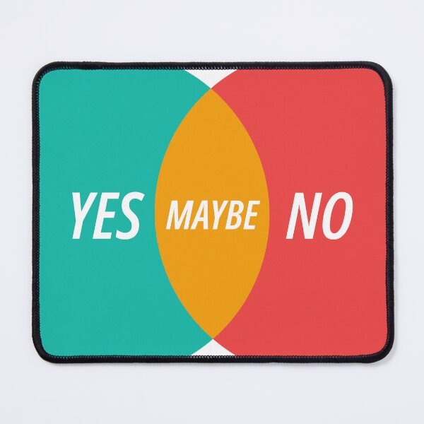 Item preview, Yes No Maybe Venn Diagram — Bold Pop designed and sold by abghandour2.