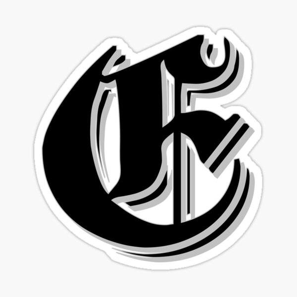 "Fifth Letter" (Olde English) Sticker