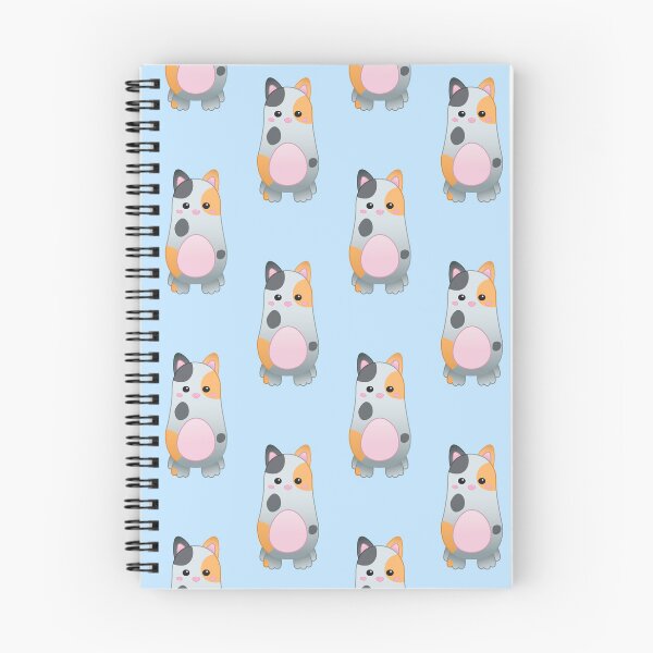 Item preview, Pattern of Kawaii Calico Cat - Baby Blue Edition  designed and sold by Agamaji.