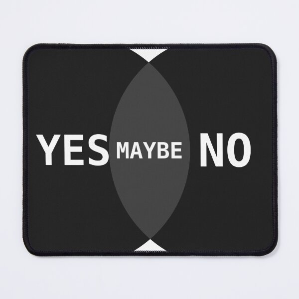 Item preview, Yes No Maybe Venn Diagram — Mono Ink designed and sold by abghandour2.
