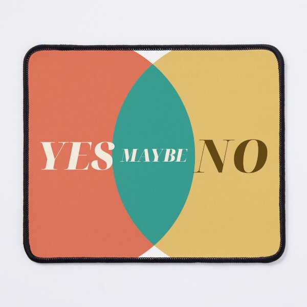 Item preview, Yes No Maybe Venn Diagram — Retro Serif designed and sold by abghandour2.