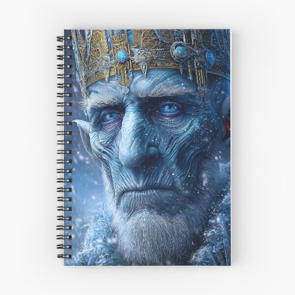 Item preview, Majestic Ice King with a Crown in a Snowy Landscape designed and sold by Artessie.