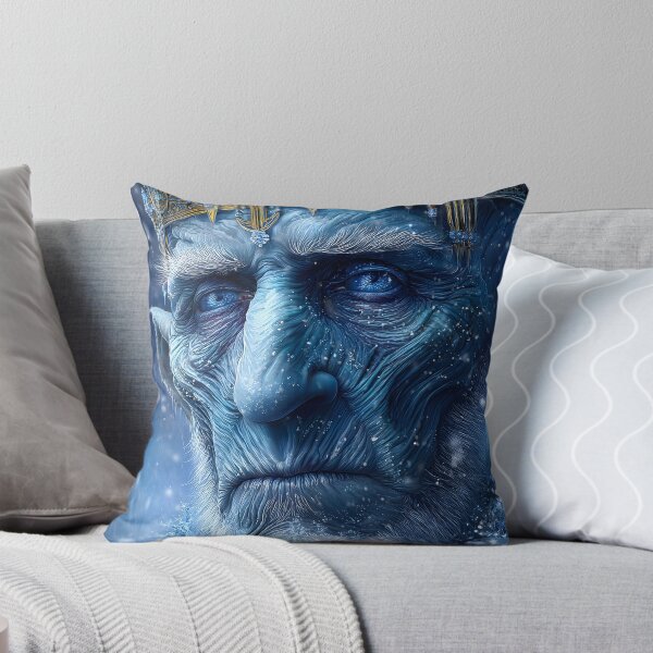 Item preview, Majestic Ice King with a Crown in a Snowy Landscape designed and sold by Artessie.