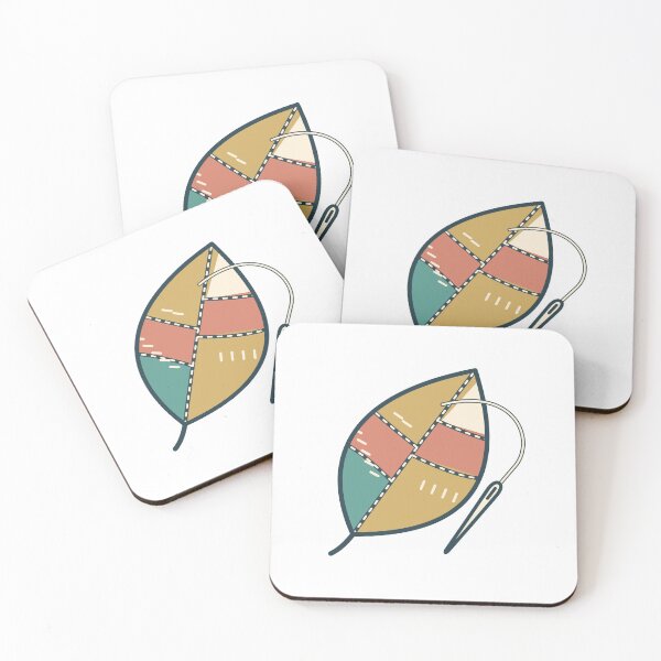 Item preview, Visible Mending Patchwork Leaf and Needle designed and sold by EcomGenius.