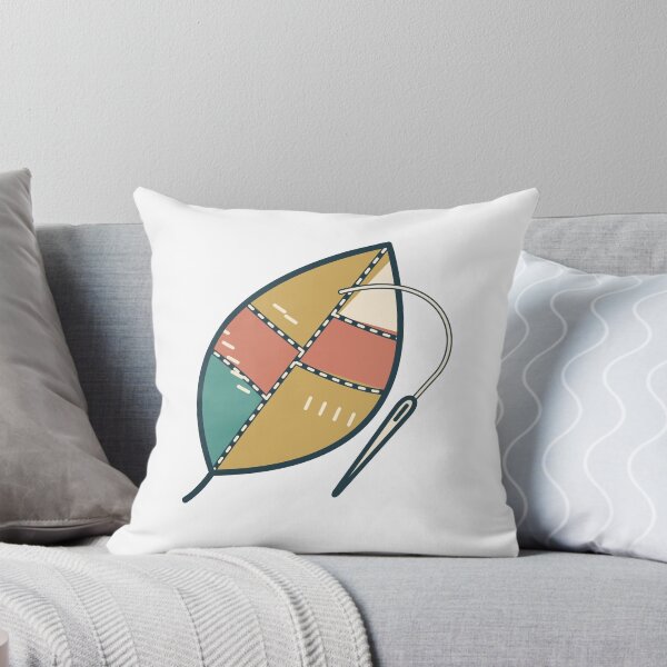 Item preview, Visible Mending Patchwork Leaf and Needle designed and sold by EcomGenius.