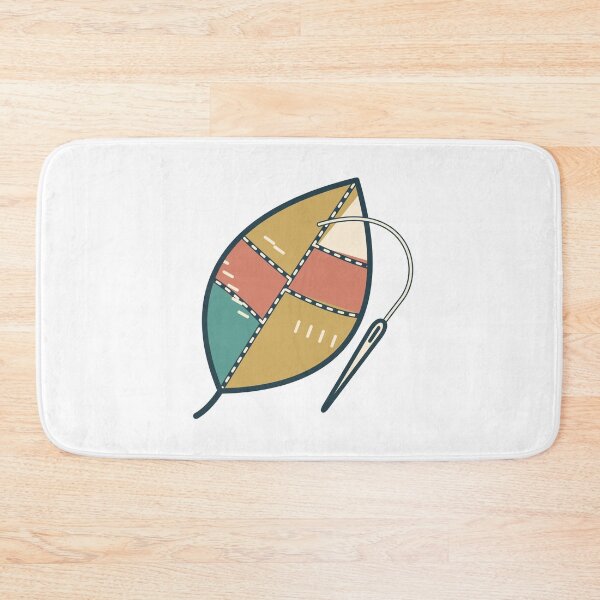 Item preview, Visible Mending Patchwork Leaf and Needle designed and sold by EcomGenius.