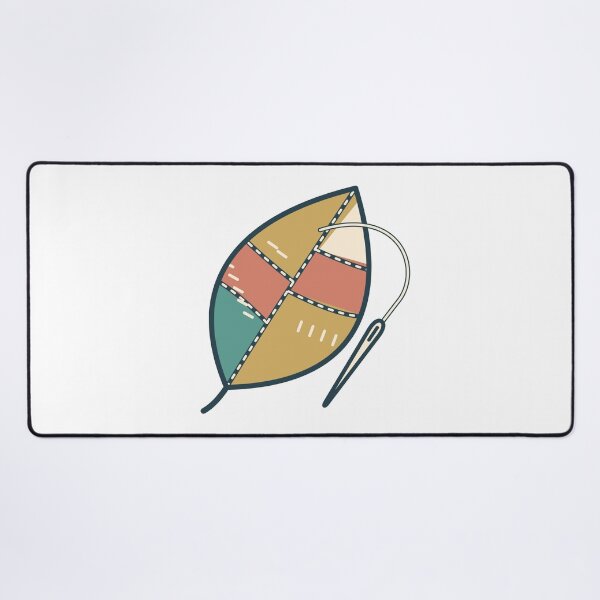 Item preview, Visible Mending Patchwork Leaf and Needle designed and sold by EcomGenius.
