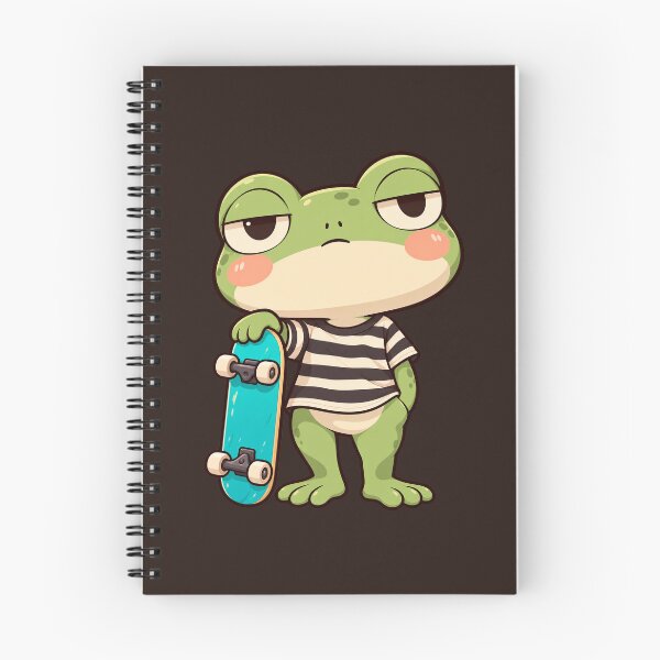 Item preview, Chill Frog Holding a Skateboard designed and sold by ImagenFusionP.