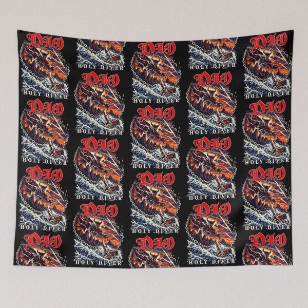 Item preview, Dio Holy Diver – Vintage 80s Heavy Metal Classic Metal Art designed and sold by chooseur1outfit.