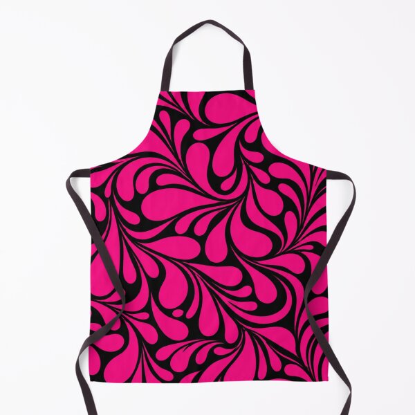 Artikelvorschau, Hot Pink & Black Swirls – Bold Abstract Liquid Pattern entworfen und verkauft von HO•Designs.