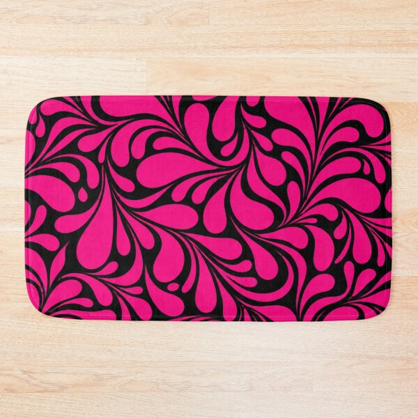 Artikelvorschau, Hot Pink & Black Swirls – Bold Abstract Liquid Pattern entworfen und verkauft von HO•Designs.