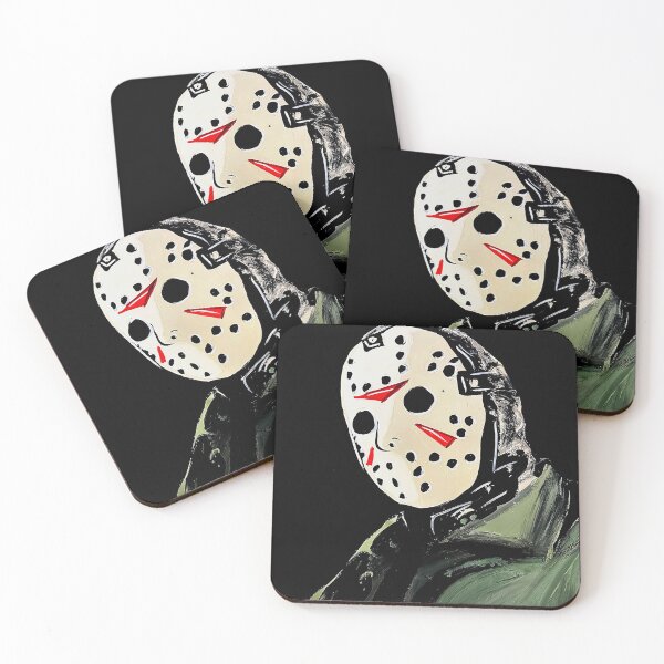 Artikelvorschau, Eishockeymasken-Slasher – Düstere Horror-Kunst entworfen und verkauft von Portrait Haven.