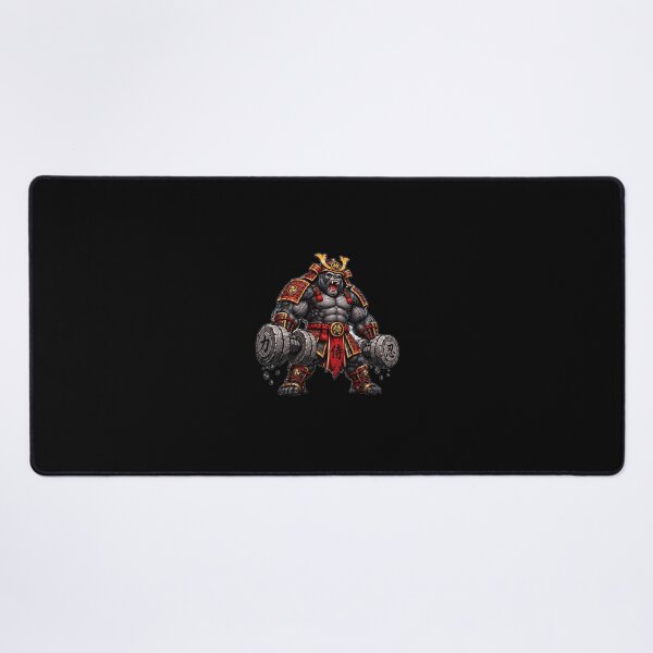 Item preview, Samurai Gorilla Heavy Lifting Gym Motivation designed and sold by ValhallaHub.