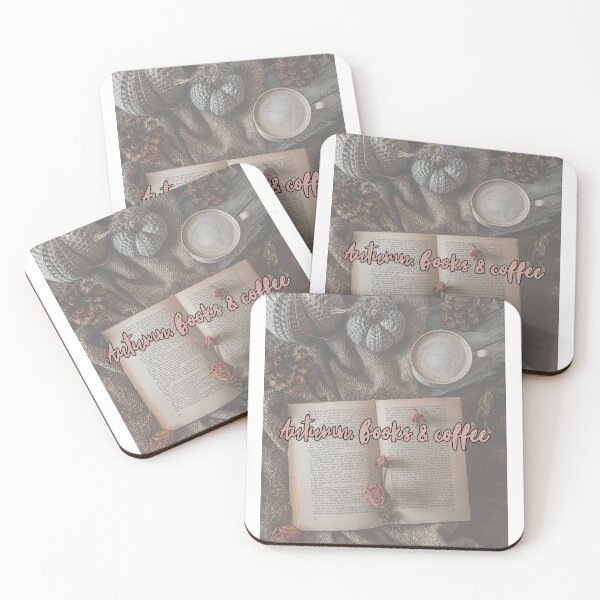 Item preview, autumn books and coffee designed and sold by Cometeshop.