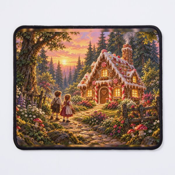 Artikelvorschau, Hänsel und Gretel am Lebkuchenhaus entworfen und verkauft von _ARLUNA_.