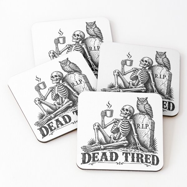 Item preview, Dead Tired (with Black Lettering) designed and sold by VelvetRoom.