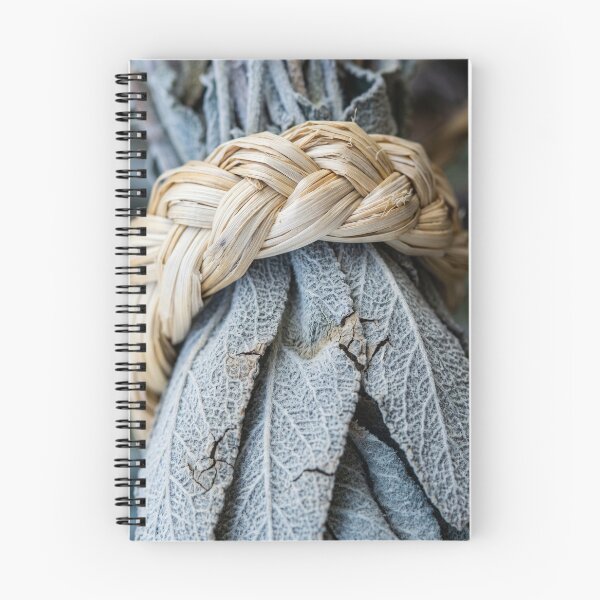 Item preview, Dried Blue Sage Under Braided Wheat Straw designed and sold by ASSEMBLE WONDER.