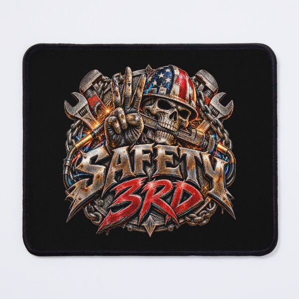 Item preview, Safety 3rd Red – Blue Collar Workplace Satire designed and sold by artistwill.
