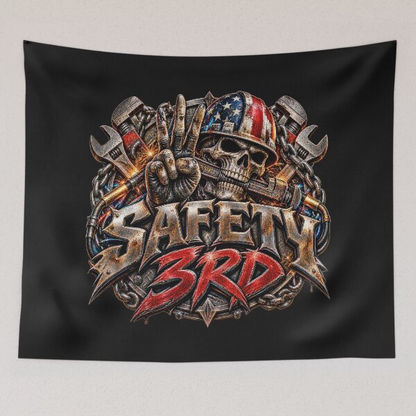 Item preview, Safety 3rd Red – Blue Collar Workplace Satire designed and sold by artistwill.