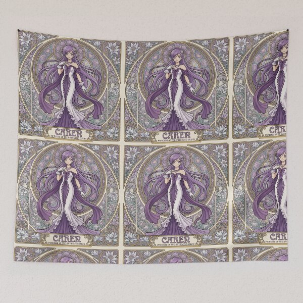 Item preview, Caren in the style of Alphonse Mucha designed and sold by Solace Sparkles.