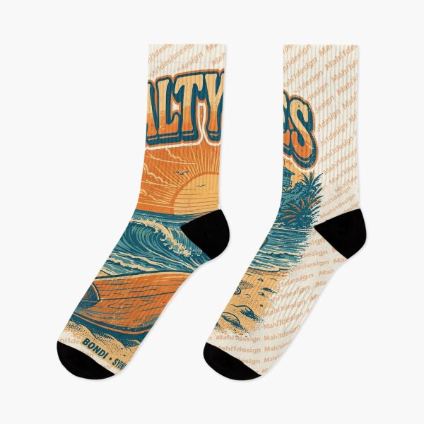 Artikelvorschau, Salty Vibes Retro Surf Bondi Beach Australian Summer entworfen und verkauft von mahi1design.