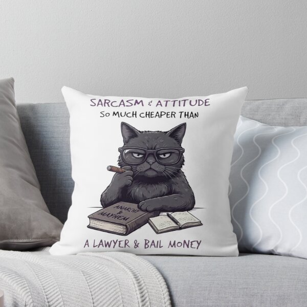 Item preview, Sarcasm & Attitude A Lawyer & Bail Money Grumpy Cat  T-shirt  designed and sold by Alicjareign.