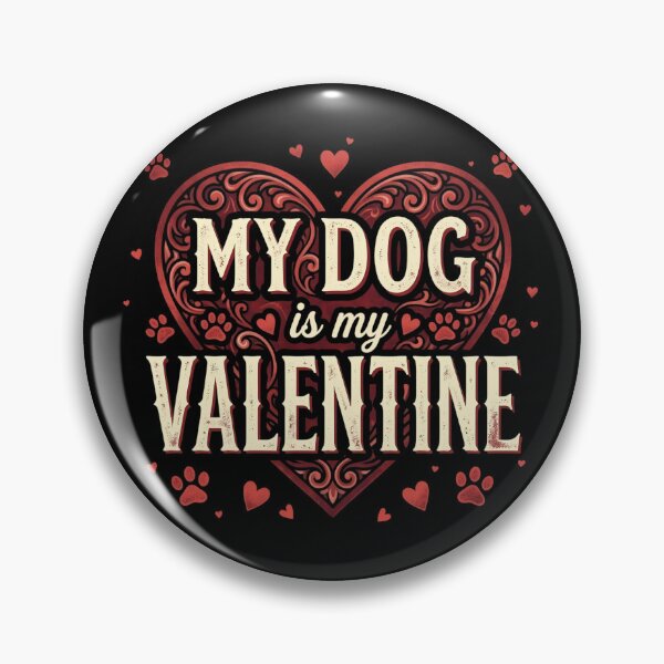 Item preview, My Dog Is My Valentine - Cute Dog Lover Valentine Quote designed and sold by Lucid Dream Pixel.