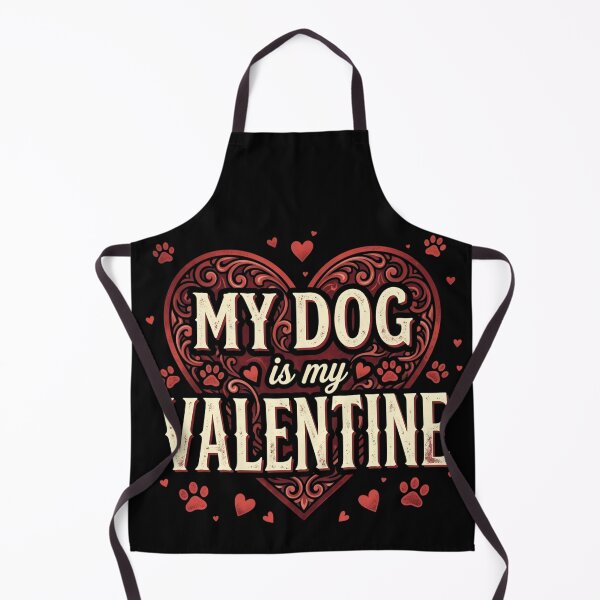 Artikelvorschau, My Dog Is My Valentine - Cute Dog Lover Valentine Quote entworfen und verkauft von Lucid Dream Pixel.