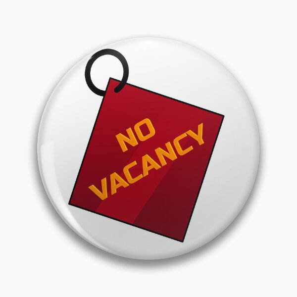 Item preview, Retro Motel Key Tag "No Vacancy" Dark designed and sold by ShopCNTS.