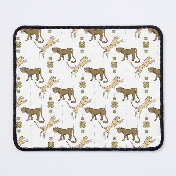 Item preview, Minimalist Wild Big Cats Pattern - Elegant Neutral Cheetah & Panther Illustration designed and sold by Fiorart Studio .