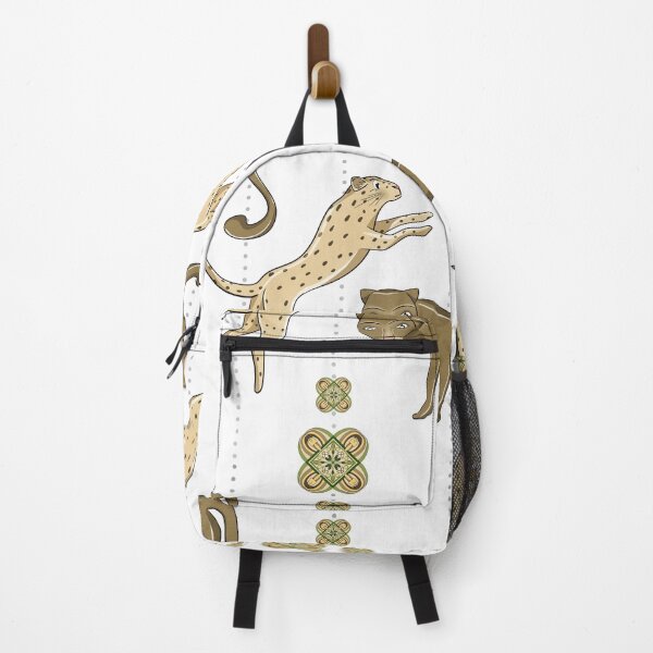 Item preview, Minimalist Wild Big Cats Pattern - Elegant Neutral Cheetah & Panther Illustration designed and sold by Fiorart Studio .