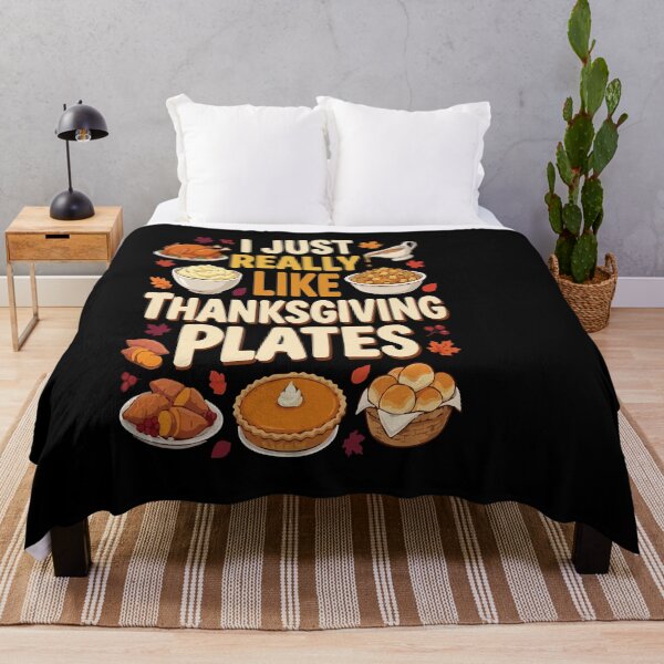 Item preview, I Just Really Like Thanksgiving Plates Food Lover Thanksgiving Food designed and sold by AmeliaShirts.