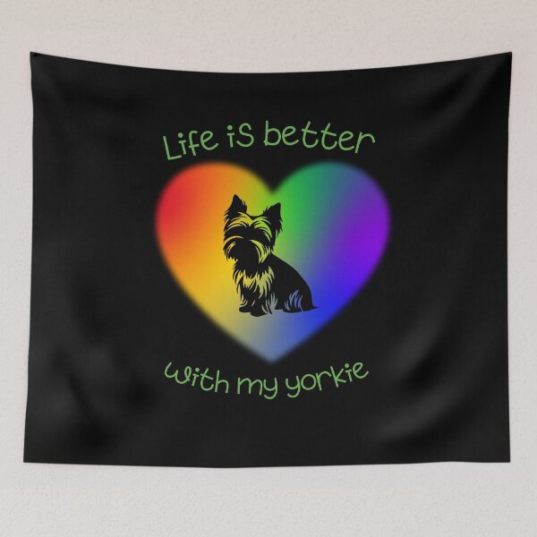 Item preview, Life is better with my Yorkie best friend design designed and sold by Logiprint.