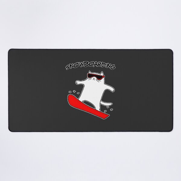 Item preview, Cool Snowboarding Cat Illustration for Winter Sports Enthusiasts designed and sold by Marinx94.