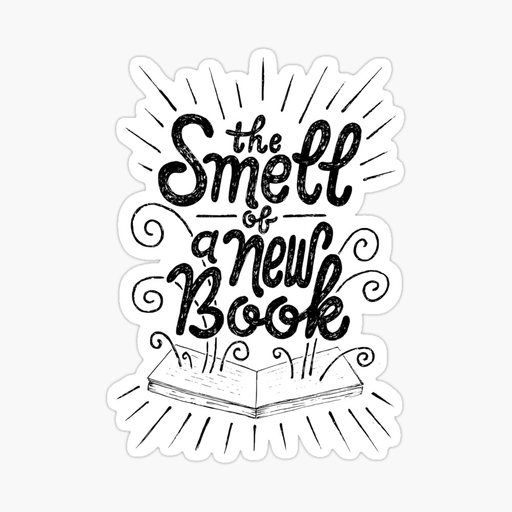 The Smell Of A New Book Sticker