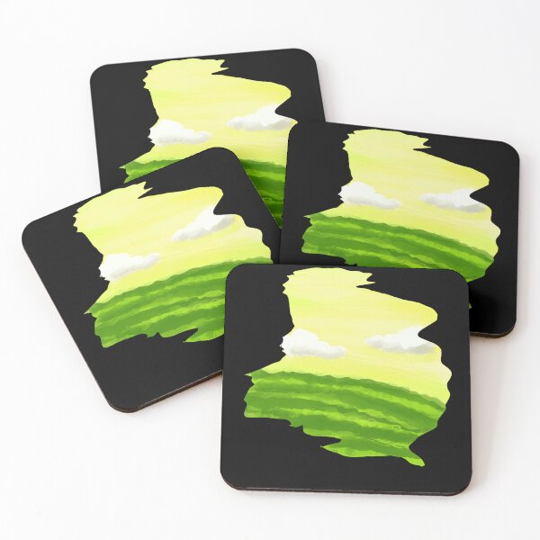 Item preview, Green Hills Cloudy Landscape Painting designed and sold by JasonStars123.