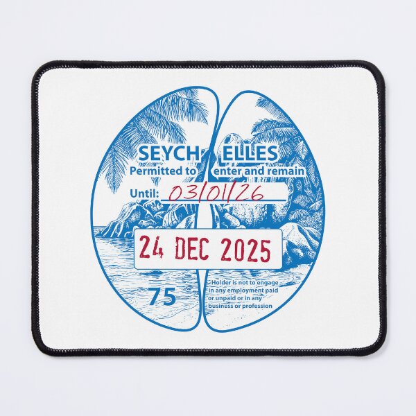 Item preview, Passport Stamp - Seychelles designed and sold by travelwitheric.